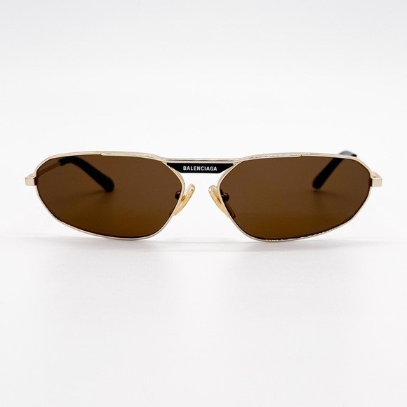 NEW BALENCIAGA BB0245S 003 GOLD BROWN UNISEX SUNGLASSES BB 0245S 003 - Picture 3 of 12